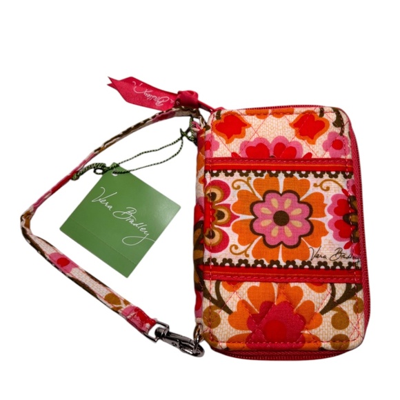 NEW Vera Bradley Folkloric Wristlet Wallet Sunglass Case Floral Retired Gift Set - Picture 10 of 13